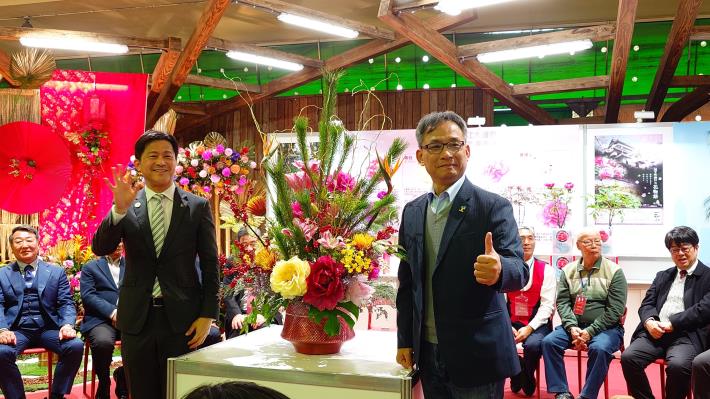 1150207建國假日花市暨日本松江大根島牡丹花展-臺北市政府張溫德副市長及日本松江市政府.JPG