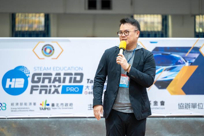 臺北市政府產業發展局局長陳俊安於開場儀式致詞。