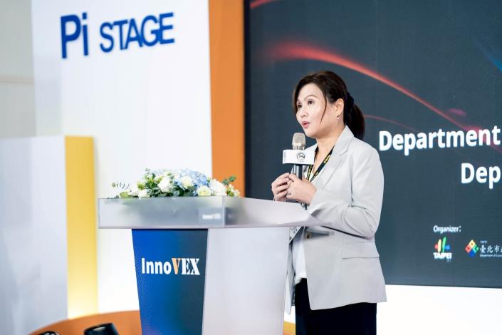 台北市產業發展局吳欣珮副局長於InnoVEX論壇致詞歡迎大家加入台北_0