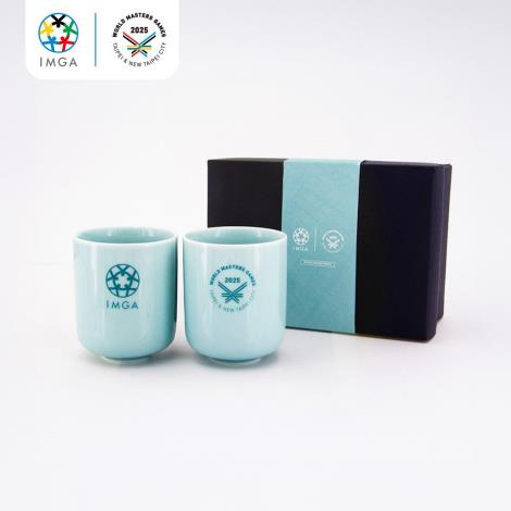 鶯歌青瓷對杯