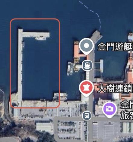金水漁港港區禁泊範圍圖