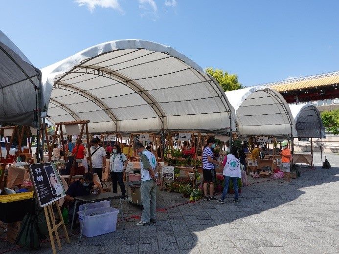  花博公園辦理台北野市集農產品展售