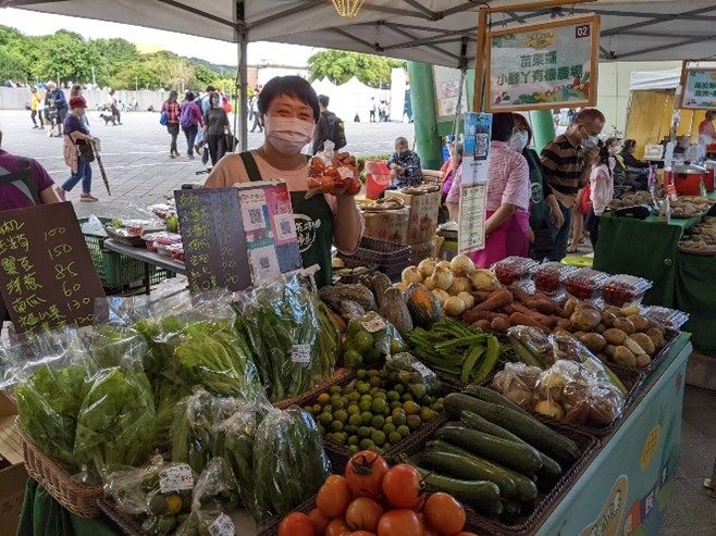 花博農民市集攤位陳設