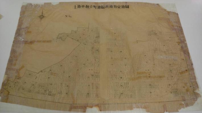 日據時期土地重劃換地預定圖