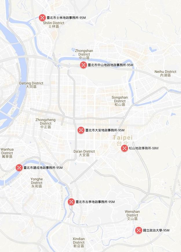 臺北市簡易基線場配置圖