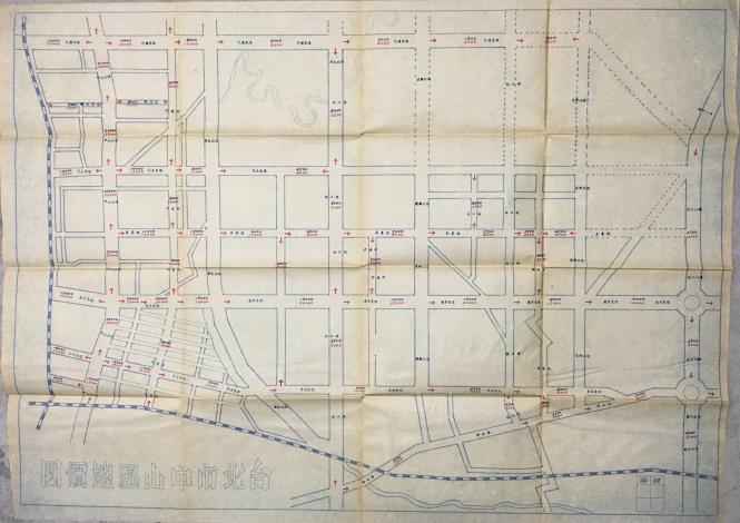 56年人工繪製地價區段圖