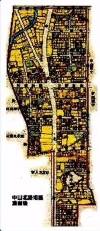日據時期中山北路地區重劃前地籍圖2