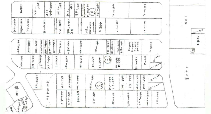 圖 土地重劃幸段地區換地預定地圖(節本)