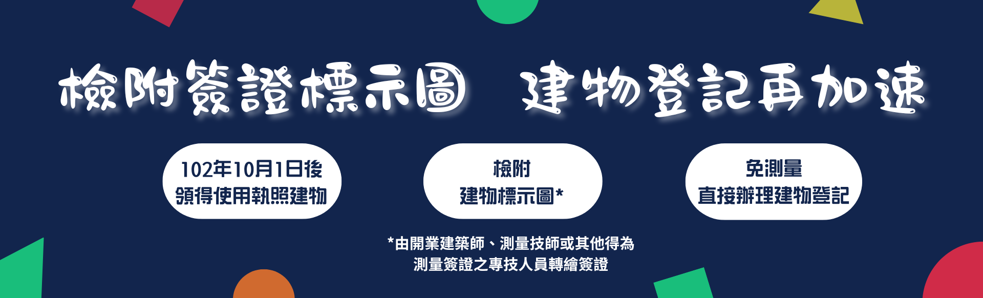 檢附建物標示圖，產權登記更迅速