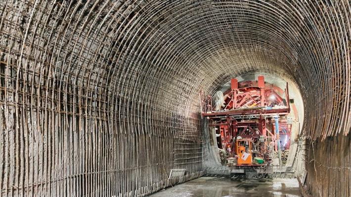 翡翠原水管工程隧道襯砌鋼筋綁紮
