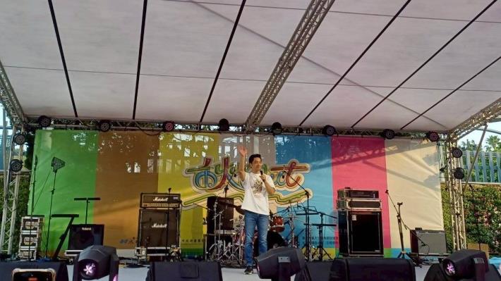 蔣市長現身秋OUT音樂節與市民一起享受城南音樂