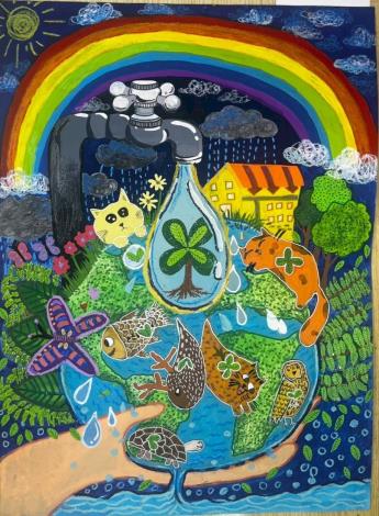 高年級特優_復興國小張O恩_水再生,生生不息,水資源源源不絕