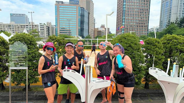 2025世壯運選手暢飲臺北好水，共同響應節能減塑！