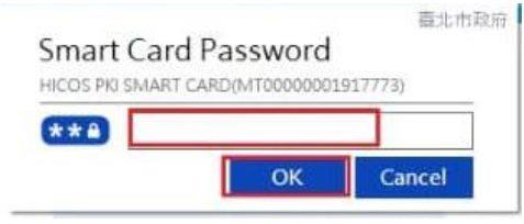 10.輸入憑證Pin Code