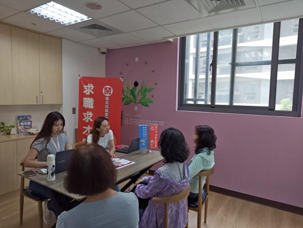 圖示二： 北市勞動局就業服務處4月21日至4月24日，共邀集18家知名