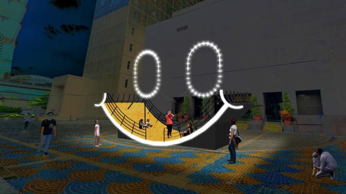 信義區東門廣場「微笑方舟—微笑生活．和你一起」(示意圖)