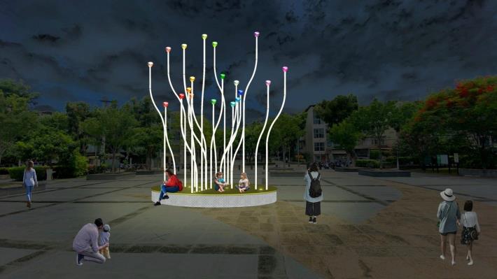 松山區民生公園「微萌之森—樂享生活，和你一起」(示意圖)