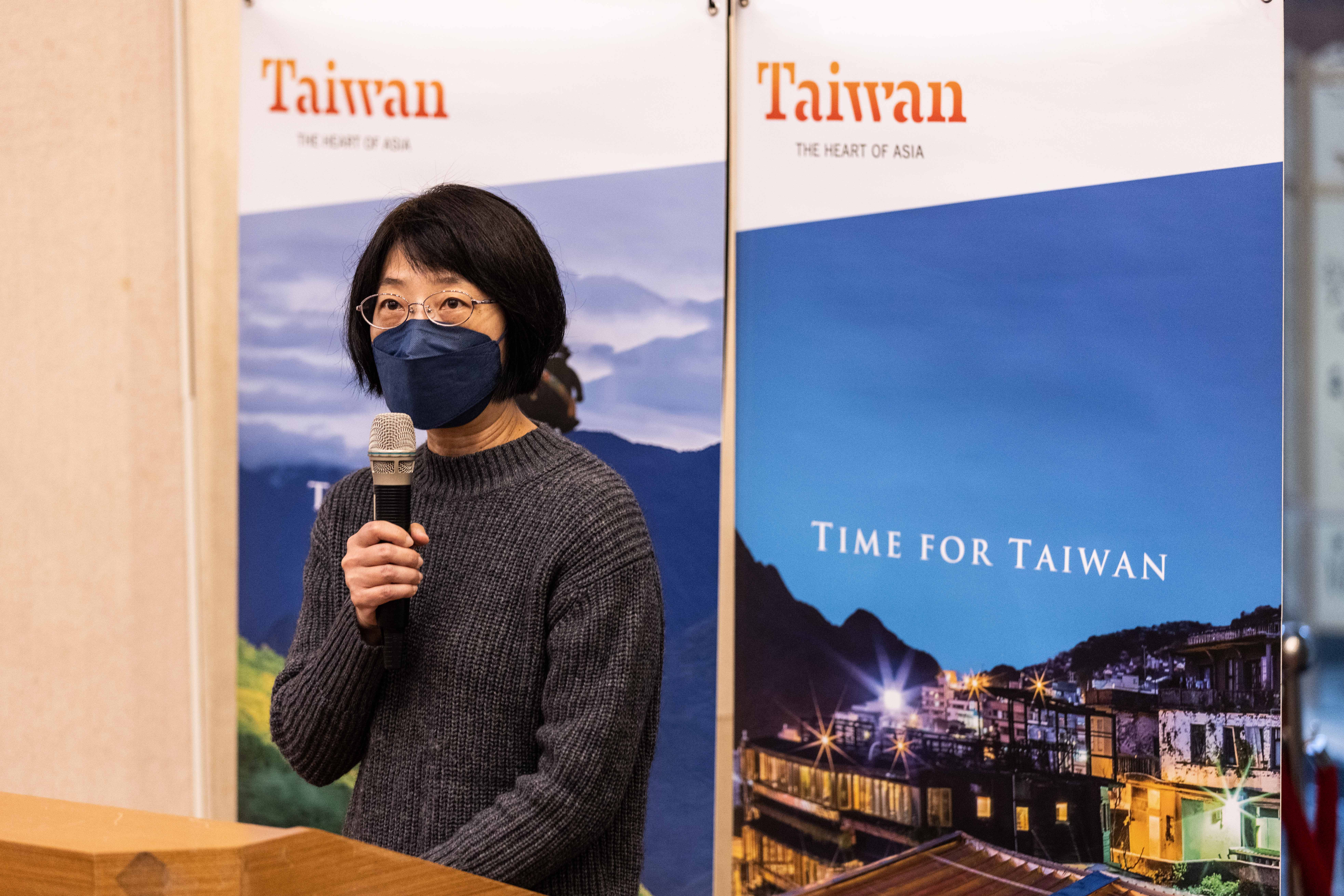 觀傳局蕭君杰主任秘書今（5）日出席2023台灣燈會國際記者會。