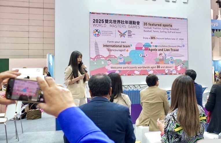 臺北市團隊向國際買家簡報介紹臺北的觀光與會展資源