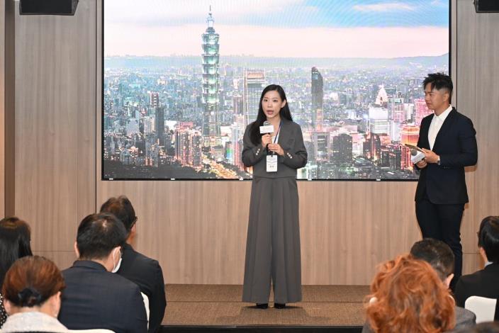 3.臺北市觀光傳播局長余祥分享臺北城市特色，包括自然景觀、人文古蹟及美食文化，深獲業者好評。