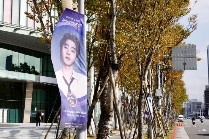 金唱片卡司的「限定應援旗幟」，歡迎大家一起來拍照打卡。