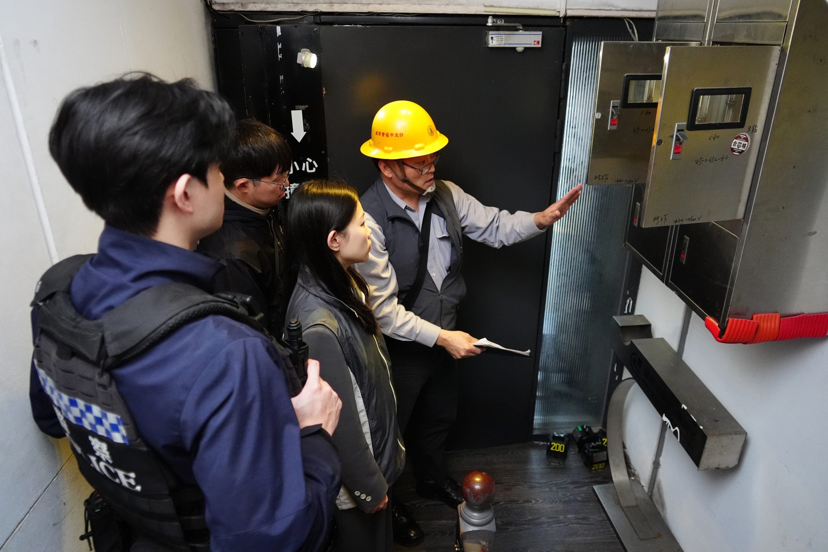 台電公司執行斷電作業