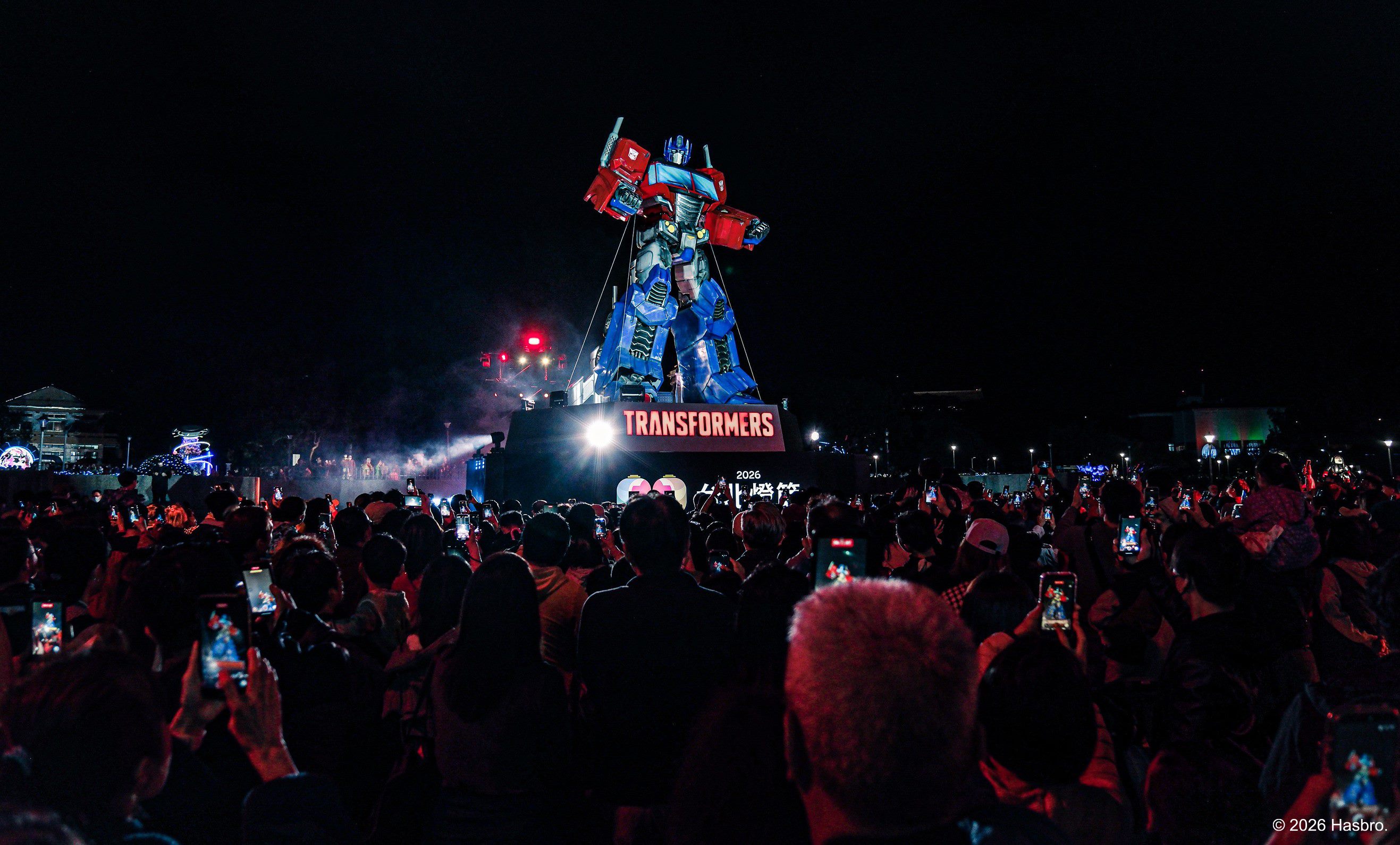 花博展區柯博文主燈狂吸人潮