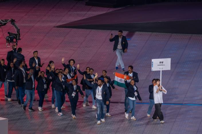 雙北世壯運開幕典禮各國運動選手進場-比賽項目手球