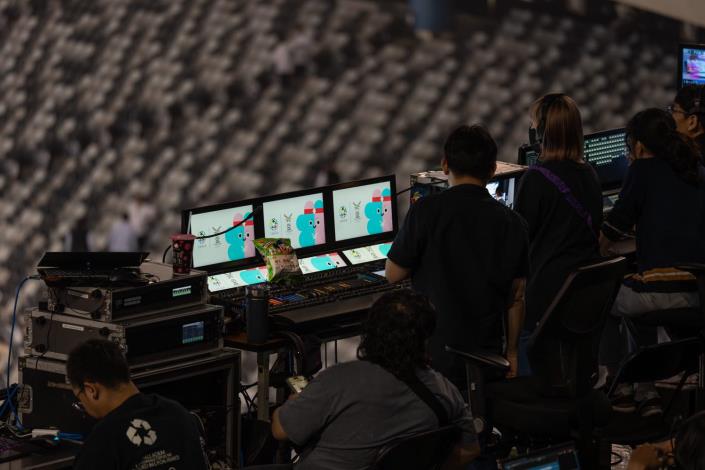 2025年雙北世壯運開幕典禮，工作人員全力以赴