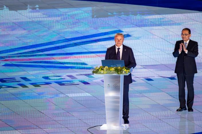 國際壯年運動總會會長Sergey Bubka進行致詞