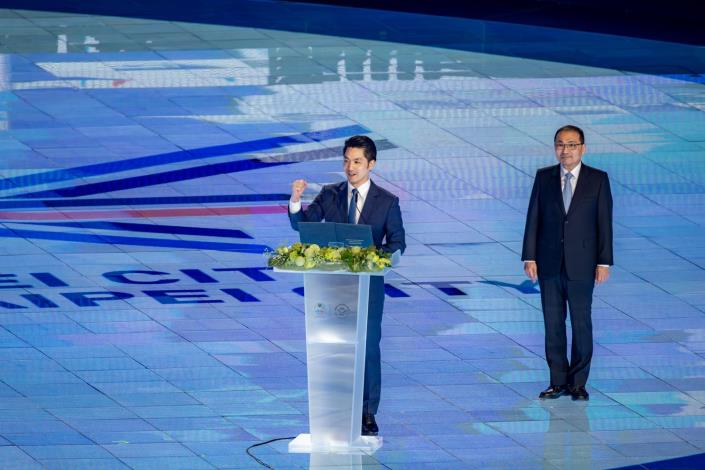 臺北市長蔣萬安進行致詞