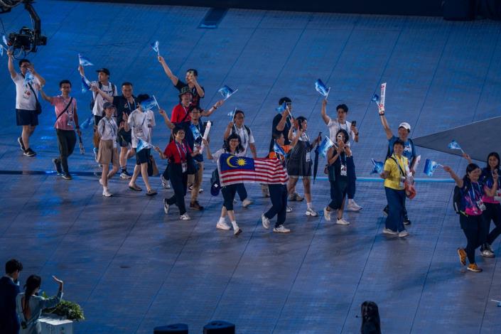 雙北世壯運開幕典禮馬來西亞運動選手進場