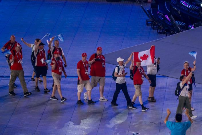 雙北世壯運開幕典禮加拿大運動選手進場