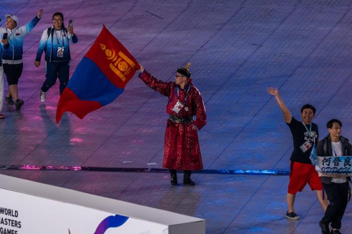 雙北世壯運開幕典禮蒙古運動選手進場