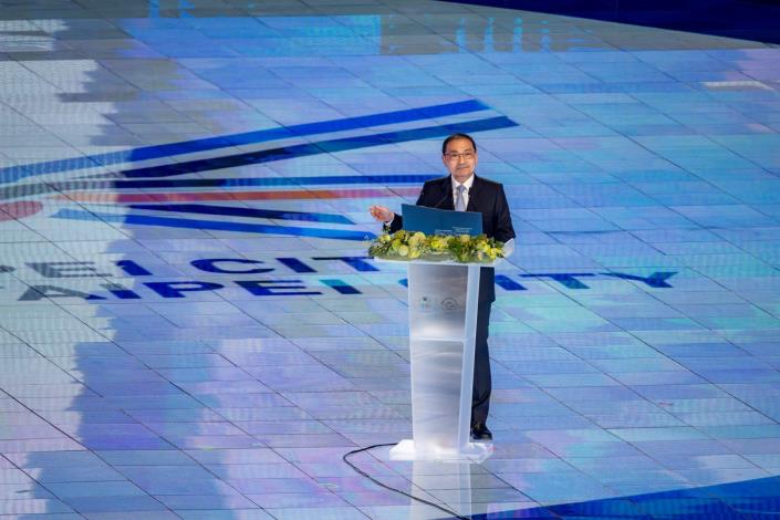 新北市長侯友宜進行致詞