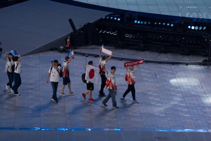 雙北世壯運開幕典禮日本運動選手進場