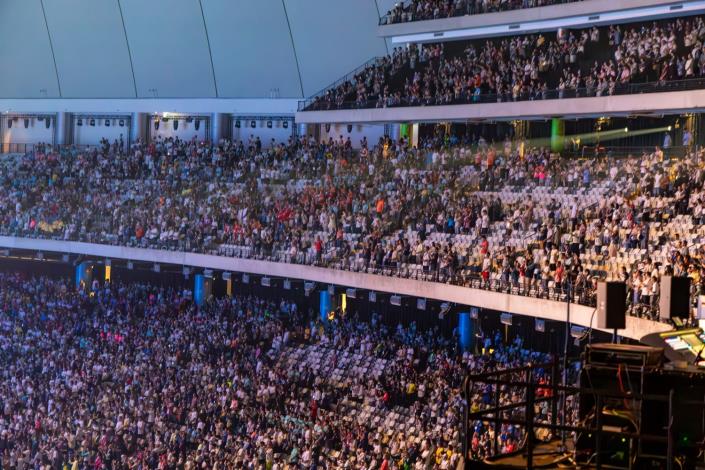 來自全球的貴賓與民眾齊聚一堂，共同見證2025年雙北世界壯年運動會開幕典禮盛況01