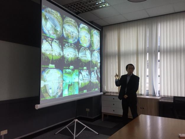 1.台北市林欽榮副市長視察內湖區智慧路燈的車流、人流偵測畫面。