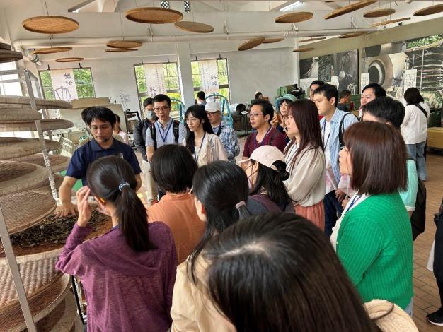 照片2-舊庄茶山巡禮-了解製茶文化。(圖/南港區公所、南港軟體工業園區二期管理委員會提供)