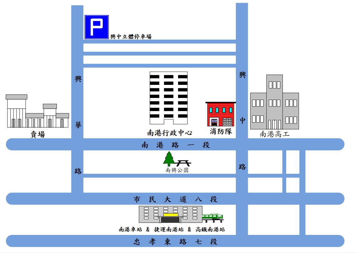 停車場位置概略圖