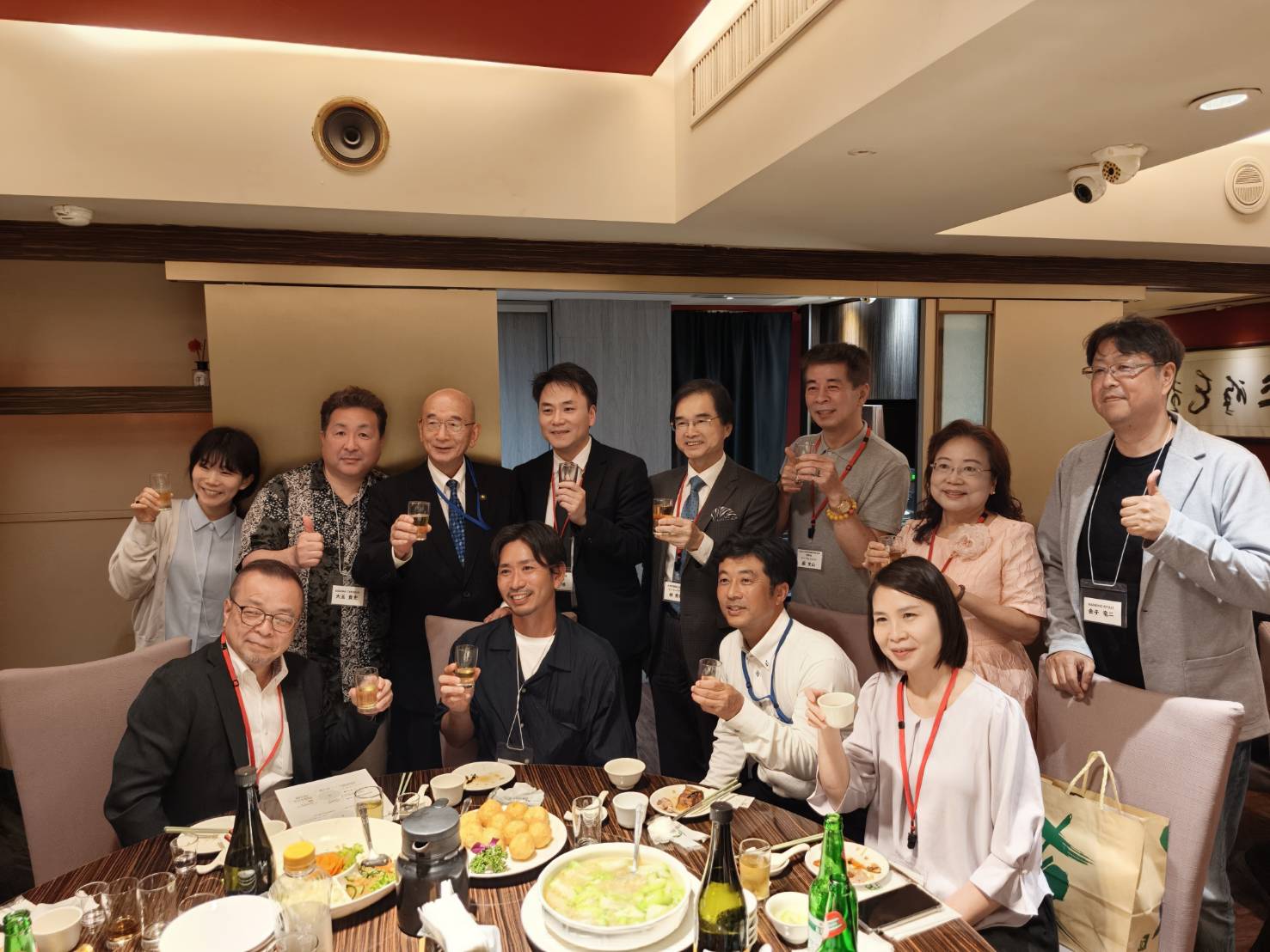 董晉曄區長偕地方仕紳與萩市餐敘