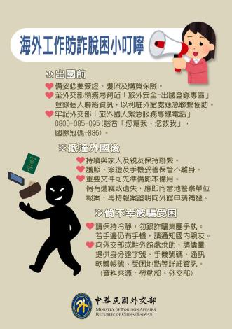 B04-外交部海外工作防詐脫困小叮嚀