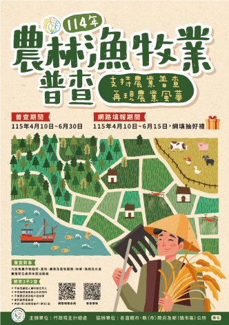 宣傳海報-114年臺北市農林漁牧業普查