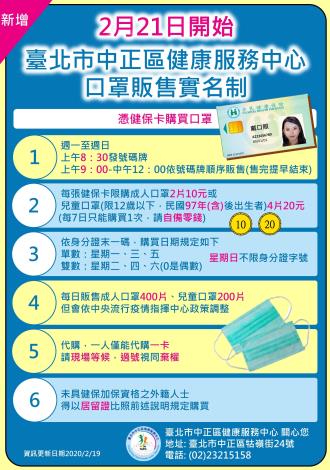 口罩公告