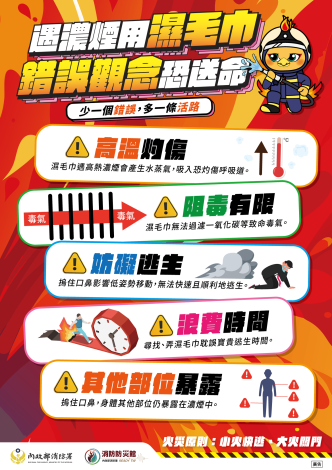 遇濃煙用溼毛巾 錯誤觀念恐送命_0