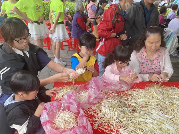親子挽豆芽