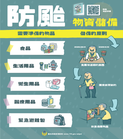 防颱儲水備糧