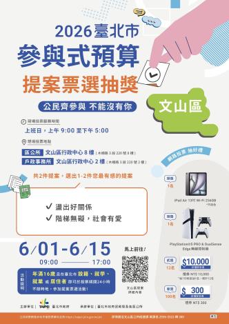 文山區提案海報
