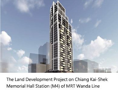 The Land Development Project on Chiang Kai-Shek Memorial Hall Station (M4) of MRT Wanda Line