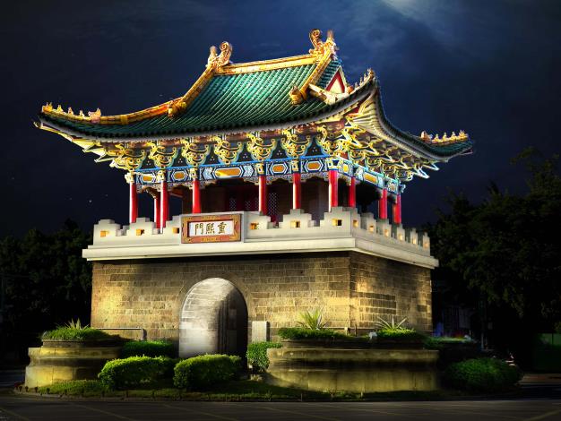 相片6-小南門(重熙門)燈光修復後模擬夜景